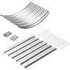 imageLand Guard 24 Tall 42ft Galvanized Raised Garden Bed Kit Galvanized Planter Garden Boxes Outdoor Oval Large Metal Raised Garden Bed for Vegetables Lime Green 422ftClassic Silver