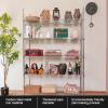 imageLand Guard 5 Tier Storage Racks and Shelving  48quot L x 20quot W x 72quot H Heavy Steel Material Pantry Shelves  Each Unit Loads 350 Pounds Wire Shelf Suitable for Warehouses Closets KitchensChrome