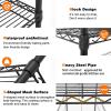 imageLand Guard 5 Tier Storage Racks and Shelving  48quot L x 20quot W x 72quot H Heavy Steel Material Pantry Shelves  Each Unit Loads 350 Pounds Wire Shelf Suitable for Warehouses Closets KitchensBlack