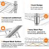 imageLand Guard 5 Tier Storage Racks and Shelving  48quot L x 20quot W x 72quot H Heavy Steel Material Pantry Shelves  Each Unit Loads 350 Pounds Wire Shelf Suitable for Warehouses Closets KitchensChrome