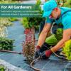 imageLand Guard 6ft x 300ft Garden Weed Barrier  High Density Woven Landscape Fabric  Premium Heavy Duty Weed Matblack