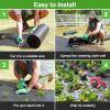 imageLand Guard 6ft x 300ft Garden Weed Barrier  High Density Woven Landscape Fabric  Premium Heavy Duty Weed Matblack