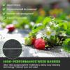 imageLand Guard 6ft x 300ft Garden Weed Barrier  High Density Woven Landscape Fabric  Premium Heavy Duty Weed Matblack