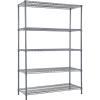 imageLand Guard 5 Tier Storage Racks and Shelving  48quot L x 20quot W x 72quot H Heavy Steel Material Pantry Shelves  Each Unit Loads 350 Pounds Wire Shelf Suitable for Warehouses Closets KitchensGrey