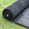 imageLand Guard 6ft x 300ft Garden Weed Barrier  High Density Woven Landscape Fabric  Premium Heavy Duty Weed Matblack