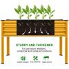 imageLand Guard Galvanized Raised Garden Bed with Legs 962432in Raised Garden Beds Outdoor with Drainage Holes Planter Boxes Outdoor for Backyard Patio Balcony 800lb Capacity BrownYellow