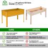 imageLand Guard Galvanized Raised Garden Bed with Legs 962432in Raised Garden Beds Outdoor with Drainage Holes Planter Boxes Outdoor for Backyard Patio Balcony 800lb Capacity BrownYellow