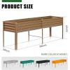 imageLand Guard Galvanized Raised Garden Bed with Legs 962432in Raised Garden Beds Outdoor with Drainage Holes Planter Boxes Outdoor for Backyard Patio Balcony 800lb Capacity BrownBrown