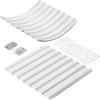 imageLand Guard 24 Tall Galvanized Raised Garden Bed Kit Galvanized Planter Garden Boxes Outdoor Oval Large Metal Raised Garden Bed for Vegetables Classic Silver 422ftPearl White