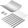 imageLand Guard 24 Tall Galvanized Raised Garden Bed Kit Galvanized Planter Garden Boxes Outdoor Oval Large Metal Raised Garden Bed for Vegetables Classic Silver 422ftClassic Silver