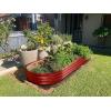 imageLand Guard 2Pcs Galvanized Steel Raised Garden Bed8 x 4 x 1 ft Large Metal Raised Planter Beds Aluminum Raised Garden Bed for Vegetables 8 x 4 x 1ft2pcs4brown