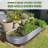 imageLand Guard 2Pcs Galvanized Steel Raised Garden Bed8 x 4 x 1 ft Large Metal Raised Planter Beds Aluminum Raised Garden Bed for Vegetables 8 x 4 x 1ft2pcs1silver