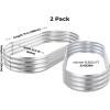 imageLand Guard 2Pcs Galvanized Steel Raised Garden Bed8 x 4 x 1 ft Large Metal Raised Planter Beds Aluminum Raised Garden Bed for Vegetables 8 x 4 x 1ft2pcs1silver