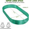 imageLand Guard 2Pcs Galvanized Steel Raised Garden Bed8 x 4 x 1 ft Large Metal Raised Planter Beds Aluminum Raised Garden Bed for Vegetables 8 x 4 x 1ft2pcs3green