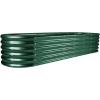imageLand Guard 821ft Galvanized Raised Garden Bed Kit 108 Gallon Capacity Raised Garden Boxes Outdoor Oval Metal Raised Garden Beds for Vegetables Bluewith 10 Connecting rodsGreen