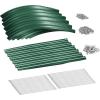 imageLand Guard 821ft Galvanized Raised Garden Bed Kit 108 Gallon Capacity Raised Garden Boxes Outdoor Oval Metal Raised Garden Beds for Vegetables Bluewith 10 Connecting rodsGreen