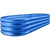 imageLand Guard 2Pcs Galvanized Steel Raised Garden Bed8 x 4 x 1 ft Large Metal Raised Planter Beds Aluminum Raised Garden Bed for Vegetables 8 x 4 x 1ft2pcs5blue