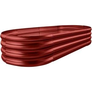 imageLand Guard 2Pcs Galvanized Steel Raised Garden Bed8 x 4 x 1 ft Large Metal Raised Planter Beds Aluminum Raised Garden Bed for Vegetables 8 x 4 x 1ft2pcs4brown