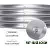 imageLand Guard 2Pcs Galvanized Raised Garden Bed Kit 1041ft Galvanized Planter Raised Garden Boxes Outdoor Oval Large Metal Raised Garden Beds for VegetablesColor Asilver