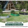 imageLand Guard 2Pcs Galvanized Raised Garden Bed Kit 1041ft Galvanized Planter Raised Garden Boxes Outdoor Oval Large Metal Raised Garden Beds for VegetablesColor Asilver