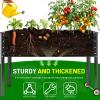 image:imageLand Guard 2 Pack Galvanized Raised Garden Bed with Legs amp Wheels 361232in Metal Elevated Raised Planter Box for Backyard Patio Balcony 300lb Capacity Dark GreyDark Grey