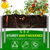 image:imageLand Guard 2 Pack Galvanized Raised Garden Bed with Legs amp Wheels 361232in Metal Elevated Raised Planter Box for Backyard Patio Balcony 300lb Capacity Dark GreySilver