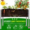 image:imageLand Guard 2 Pack Galvanized Raised Garden Bed with Legs amp Wheels 361232in Metal Elevated Raised Planter Box for Backyard Patio Balcony 300lb Capacity Dark GreySilver