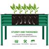 image:imageLand Guard Galvanized Raised Garden Bed with Legs 962432in Raised Garden Beds Outdoor with Drainage Holes Planter Boxes Outdoor for Backyard Patio Balcony 1200lb Capacity SilverGreen