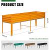 image:imageLand Guard Galvanized Raised Garden Bed with Legs 962432in Raised Garden Beds Outdoor with Drainage Holes Planter Boxes Outdoor for Backyard Patio Balcony 1200lb Capacity SilverYellow