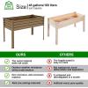 image:imageLand Guard Galvanized Raised Garden Bed with Legs 962432in Raised Garden Beds Outdoor with Drainage Holes Planter Boxes Outdoor for Backyard Patio Balcony 1200lb Capacity SilverBeige